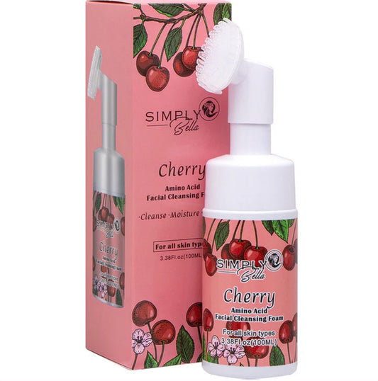 Facial cleansing foam cherry